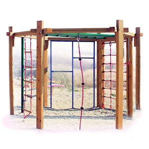מתקן כושר מעץ דגם SP-10066
