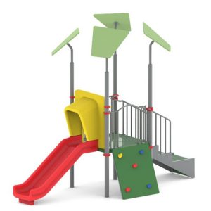 מתקן שעשועים משולב ממתכת דגם "בית חגי"