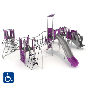 מתקן שעשועים משולב מנירוסטה דגם FEP-8405