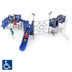 מתקן שעשועים משולב מונגש מנירוסטה דגם FEVO-8336
