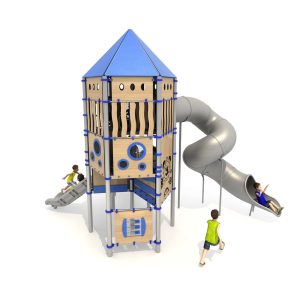 מתקן שעשועים מונגש ומעוצב מנירוסטה דגם HX-7202