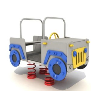 מתקן שעשועים לפעוטות על קפיץ דגם ג'יפ
