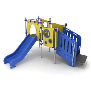 מתקן שעשועים משולב מנירוסטה דגם ECO-17201