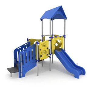 מתקן שעשועים משולב מנירוסטה דגם ECO-17202