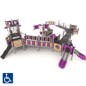 מתקן שעשועים משולב מנירוסטה דגם FEP-6046
