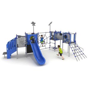 מתקן שעשועים משולב MIDI מונגש מנירוסטה דגם EVO-8335
