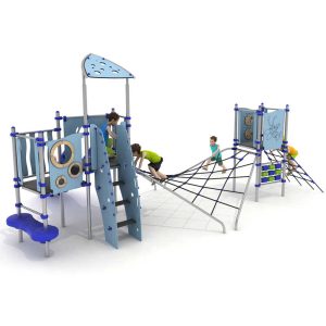 מתקן שעשועים משולב מנירוסטה דגם FHX-8205