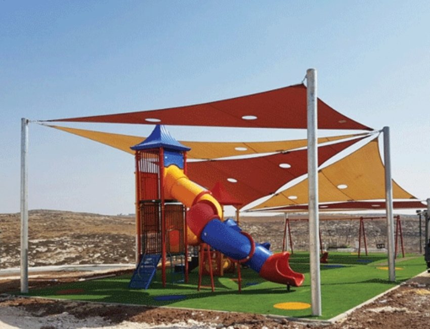 סככת הצללה דגם מפרשים
